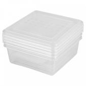 Комплект контейнеров для заморозки "Asti" квадратных 0,5 л × 3 штуки