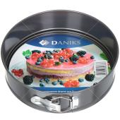 Форма для выпечки Daniks с антипригарным покрытием  К-803 круглая, 24х24 см/256194