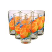 Набор стаканов 200 мл Ода (высокие) Апельсин 6 шт. /12-308