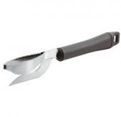 Нож для чистки и разделки рыбы сталь,пластик L=220/105,B=35мм металлич.,черный Paderno