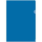 Папка-уголок синяя 0,10мм А4 (254337) 1/40 РАСПРОД