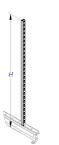 Стойка с двухсторонней перфорацией (30х80) H=2400