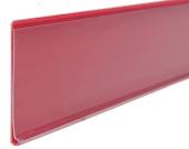 Ценникодержатель полочный КЛЕЙ,цвет красный DBR30-1200 со скотчем TTF9 по краям