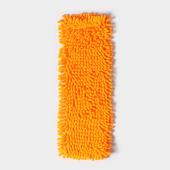 Насадка для плоской швабры Доляна, 43×13 см, 80 гр,вермишел микрофибра букли, цвет оранжевый 7372984