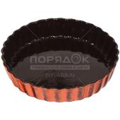 Форма для выпечки керамическая, 28 см, Оранжевая полоска ОРП00009105 круглая Борисовская керамика