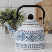 Чайник «Скандинавия», 1,7 л, 21×16×22 см, цвет белый