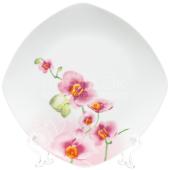 Тарелка обеденная, керамика, 24 см, Орхидея, Daniks, 19-068#