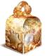 Коробка НГ 1,5 кг Куб Макси "Золотые шары" (ХЭ2262) 1/150