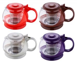 Чайник заварочный стекл. (0,7л, фильтр для чая (нжс), пластик. ручка)/6878WB