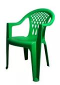 Кресло Виктория зеленое (590х568х825мм) , макс нагрузка 110 кг/10-0475