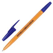 Ручка шариковая 1мм  синяя, желтый корп. "Vintage" "Р" (141668/028870/140610) 1/50
